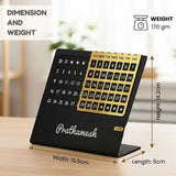 Personalized Lifetime Metal Desk Calendar by Giftana