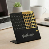 Personalized Lifetime Metal Desk Calendar by Giftana