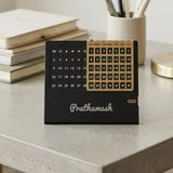 Personalized Lifetime Metal Desk Calendar by Giftana