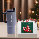 Personalized Insulated Tumbler Gift with Secret Santa Card