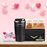 Personalized Valentine's Day Gifts : Tumbler, Ladies Wallet & Loyka - Black