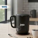 Custom Name Coffee Mug with Lid Modern Drinkware Gift