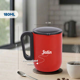 Custom Name Coffee Mug with Lid Modern Drinkware Gift