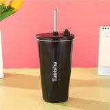 Personalized Durable Stainless Steel Thermal Mug - Black