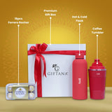 Personalized Flask & Tumbler, ferrero - red