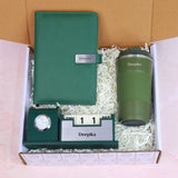 Diary,tumbler,desk clock - green - giftana