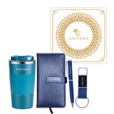 Personalized small diary gift set - blue