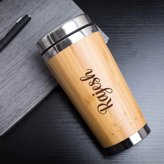 Premium Bamboo Tumbler – Personalized & Eco-Friendly Gift - Giftana 