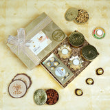 Unique Diwali Treat Box - Chocolates, Dry Fruits & Card