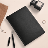 Premium Leather Notebook with Bookmark - A Classy & Useful Gift
