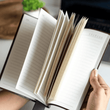 Premium Leather Notebook with Bookmark - A Classy & Useful Gift