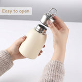 Premium 300ml Portable Steel Flask Bottle with Handle