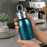 Premium 300ml Portable Steel Flask Bottle with Handle