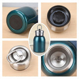 Premium 300ml Portable Steel Flask Bottle with Handle