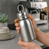 Premium 300ml Portable Steel Flask Bottle with Handle