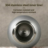 Premium 300ml Portable Steel Flask Bottle with Handle