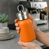 Premium 300ml Portable Steel Flask Bottle with Handle