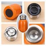 Premium 300ml Portable Steel Flask Bottle with Handle