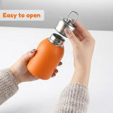 Premium 300ml Portable Steel Flask Bottle with Handle