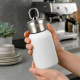 Premium 300ml Portable Steel Flask Bottle with Handle
