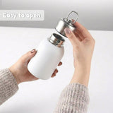 Premium 300ml Portable Steel Flask Bottle with Handle