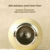 Premium 300ml Portable Steel Flask Bottle with Handle