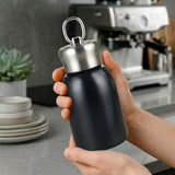 Premium 300ml Portable Steel Flask Bottle with Handle