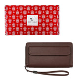 Premium Brown PU Leather Wallet Gifts for Women
