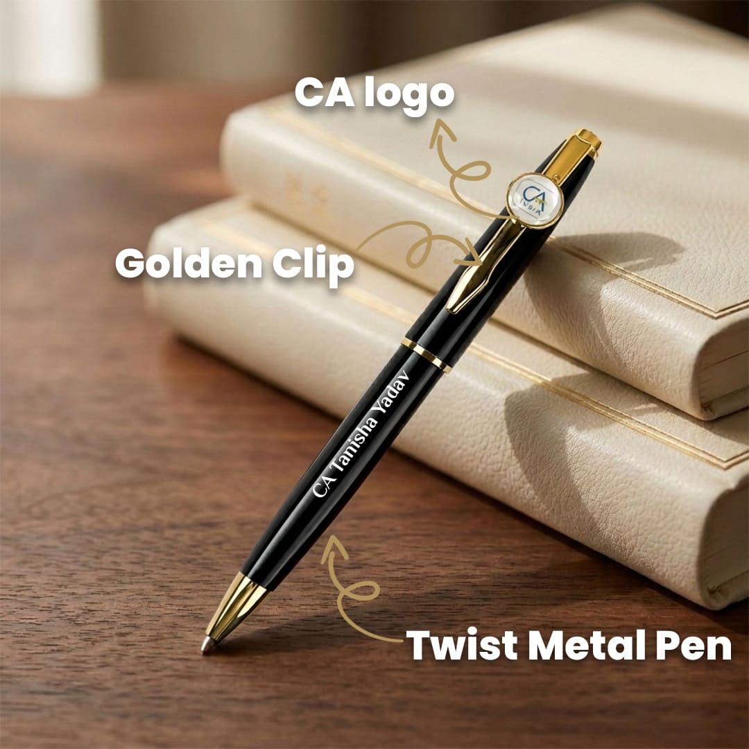 Premium CA Logo Pen with Name Engraving
