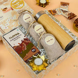 Eco-Friendly Diwali Hamper with Bamboo Bottle & Snacks