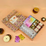 Diwali Hampers with Home Decor Crystal Lamp & Treats