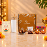 Premium Eco-Friendly Diwali Gift Hamper with Sipper, Baklawa & Almond Brittle