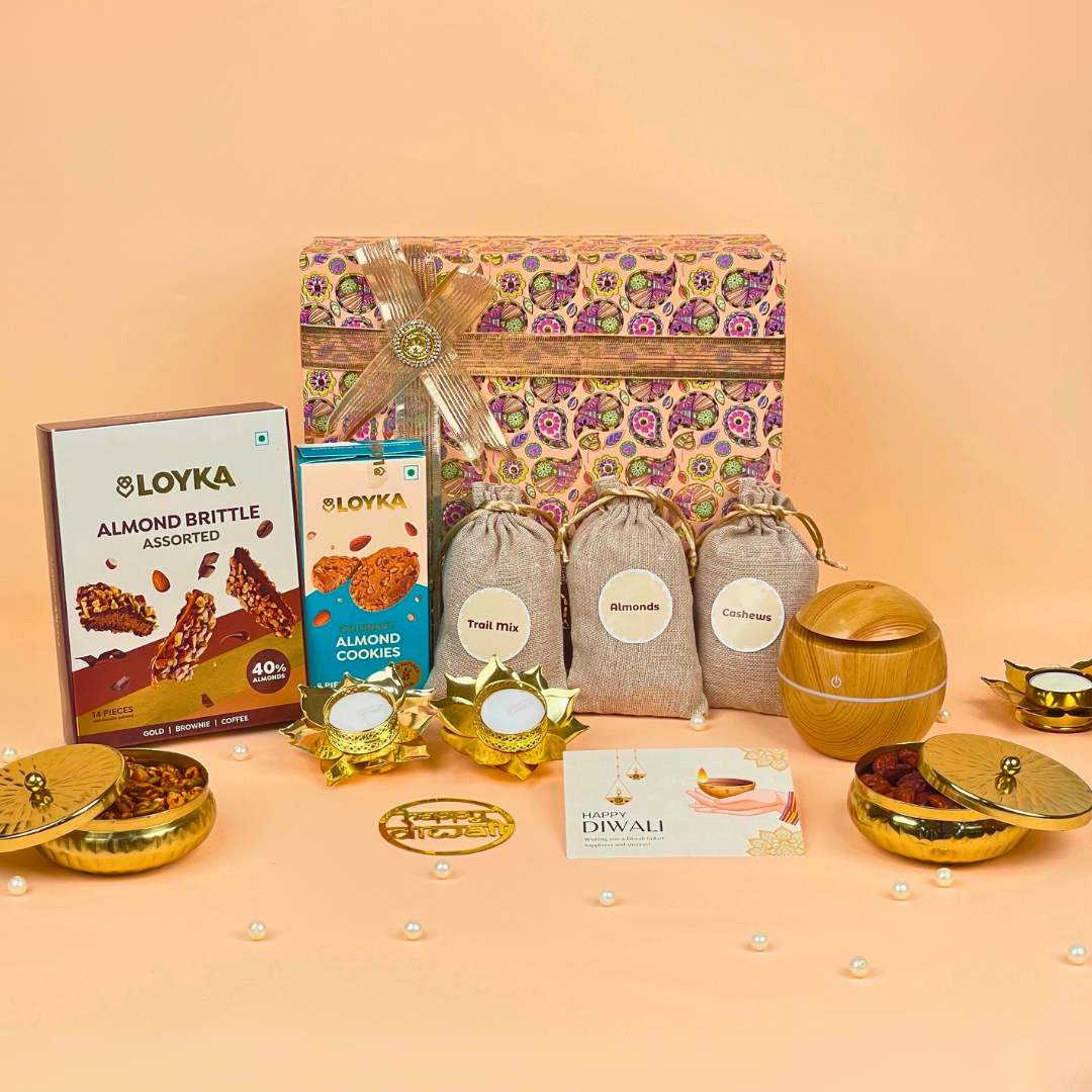 Premium Diwali Hamper with Wooden Humidifier & Sweets