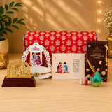 Online Gifts for Rakhi with Laxmi & Ganesha Idol Set