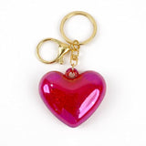 Red Heart Keychain Cute Key Ring for Bags and Accessories