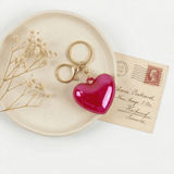 Red Heart Keychain Cute Key Ring for Bags and Accessories
