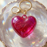 Red Heart Keychain Cute Key Ring for Bags and Accessories