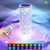 Rose Diamond Crystal Table Lamp - Giftana 