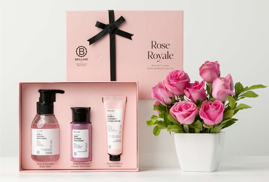 Rose Royale Rose & Coconut Bath and Body Care Gift Set for Women