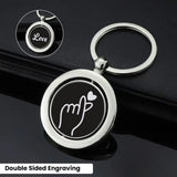 Round keychain1