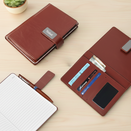 Elegant Personalized Gift : Stylish Big Magnet Diary for Notes & Plans