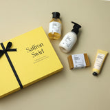 Saffron Swirl Luxury Bath & Body Gift Set with Saffron & Coconut