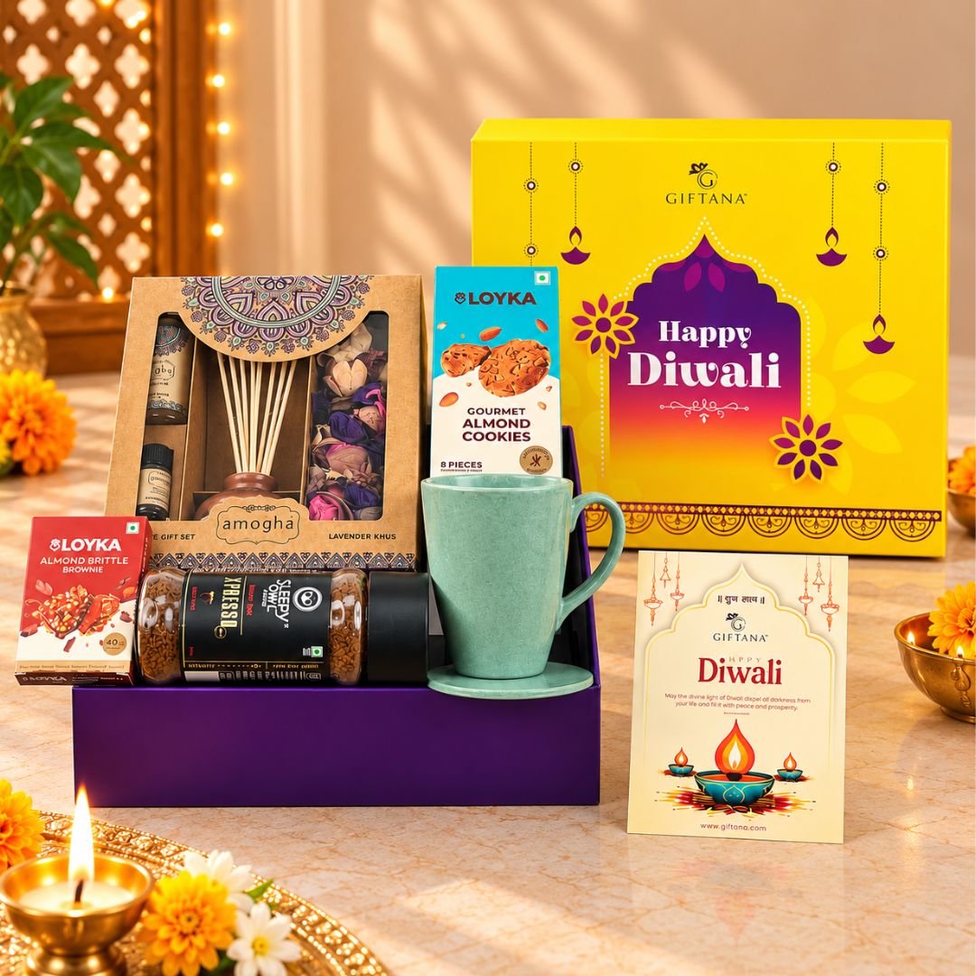 Scented Moments, Brews & Sustainable Diwali Gift Hamper