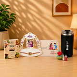 Silicone Tumbler Rakhi Gift Set with Brownie