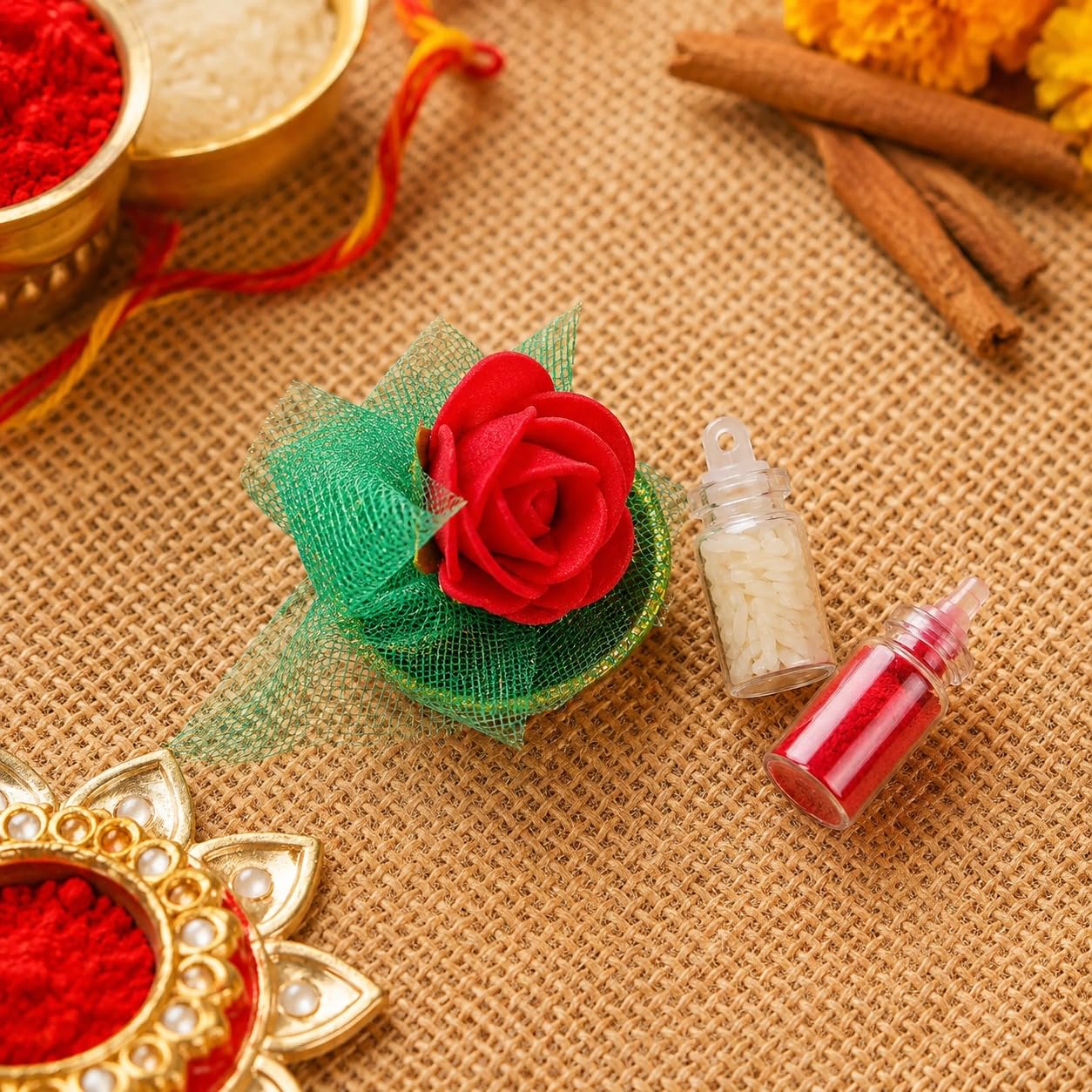 Silicone Tumbler Rakhi Gift Set with Brownie