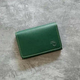 Snap Button Vegan Leather Card Holder - GreenGiftana 