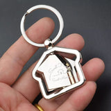 Engraved Keychain - Sweet Home, Sweet Memories Gift