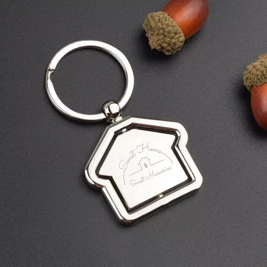 Engraved Keychain - Sweet Home, Sweet Memories Gift