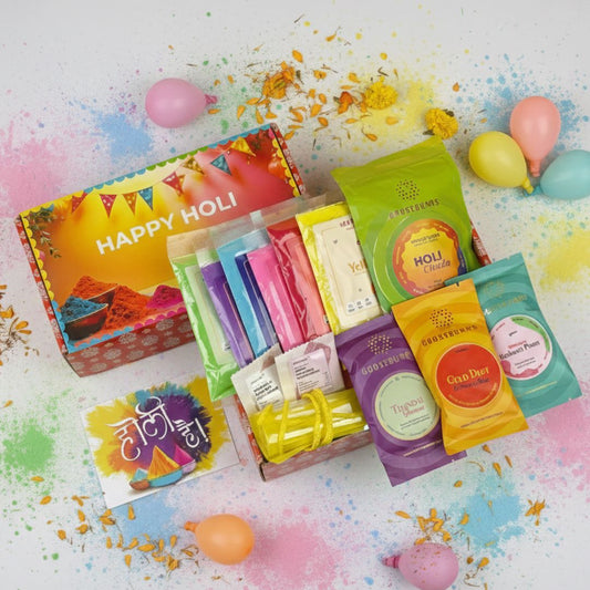 Ultimate Rang Barse Holi Celebration Gift Hamper with Colors & Festive Treats