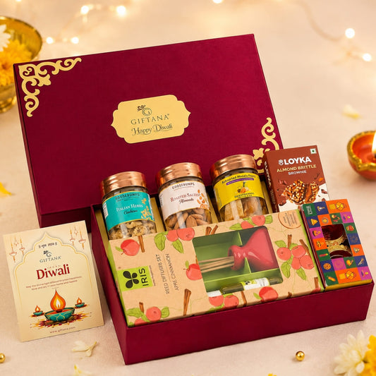 Unique Diwali Gifts – Taste, Treats & Fragrance Festive Box